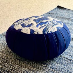 Zafu en kapok et tissu japonais